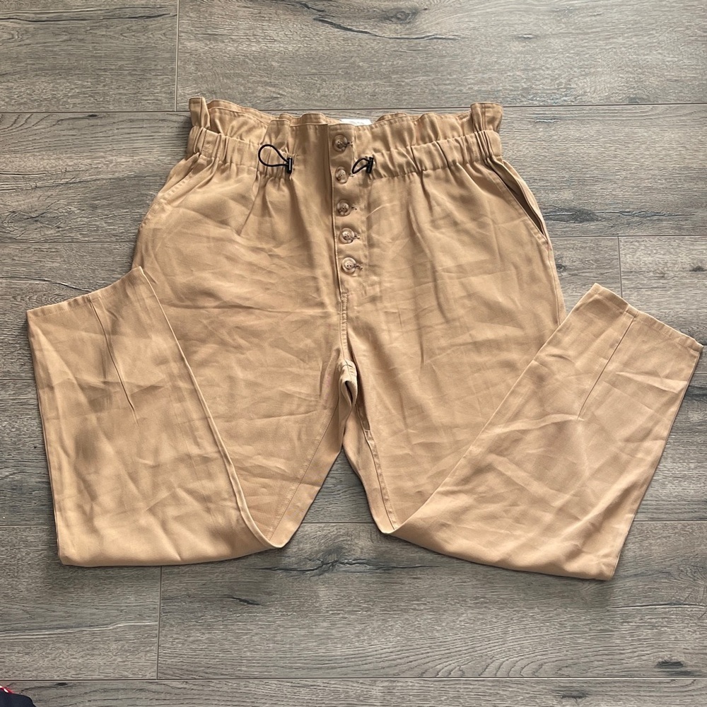 Elodie Women's Tan Button-Up Pants